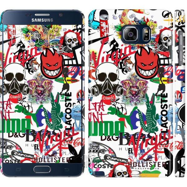 

Чехол на Samsung Galaxy Note 5 N920C Many different logos (04798)