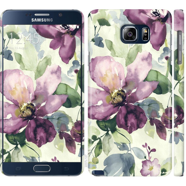 

Чехол на Samsung Galaxy Note 5 N920C Цветы акварелью (04798)
