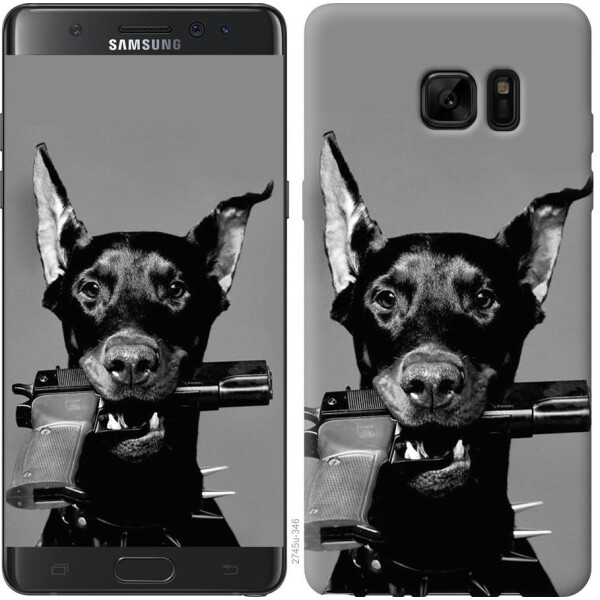 

Чехол на Samsung Galaxy Note 7 Duos N930F Доберман (04798)
