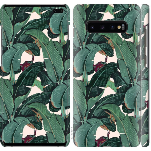 

Чехол на Samsung Galaxy S10 Plus Банановые листья (04798)