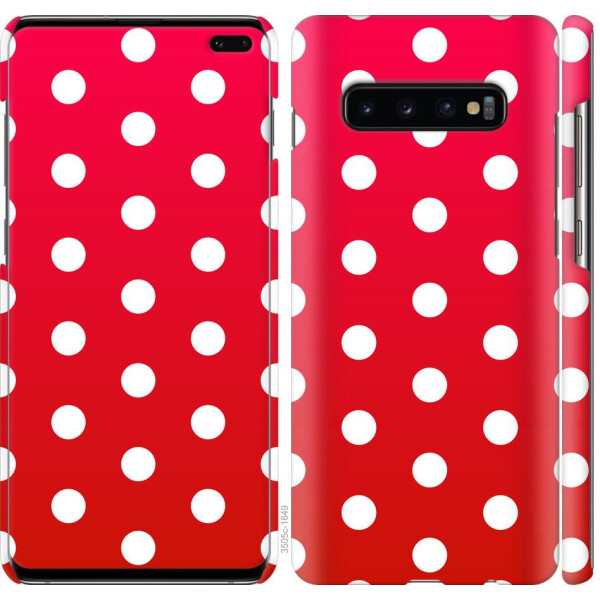 

Чехол на Samsung Galaxy S10 Plus Градиент, Горошек (04798)