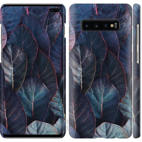 

Чехол на Samsung Galaxy S10 Plus Листья v3 (04798)