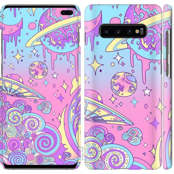 

Чехол на Samsung Galaxy S10 Plus Розовая галактика (04798)