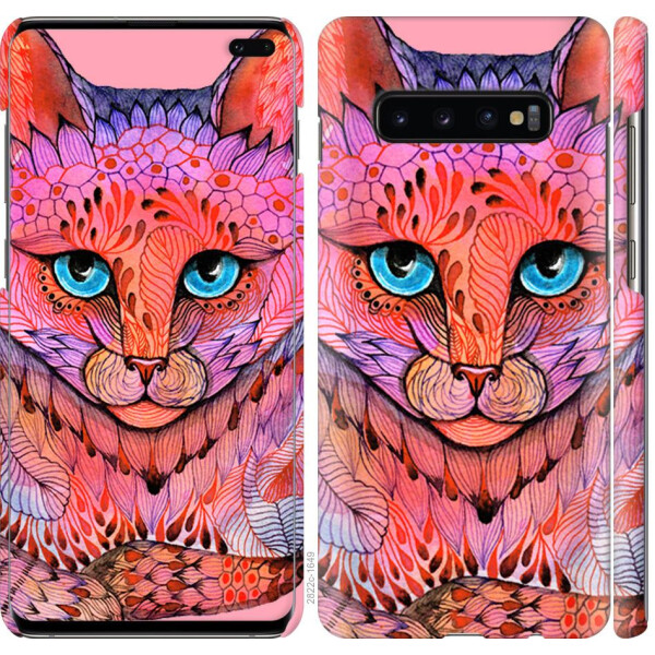 

Чехол на Samsung Galaxy S10 Plus Узорчатая кошка (04798)