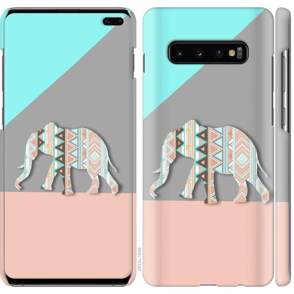 

Чехол на Samsung Galaxy S10 Plus Узорчатый слон (04798)