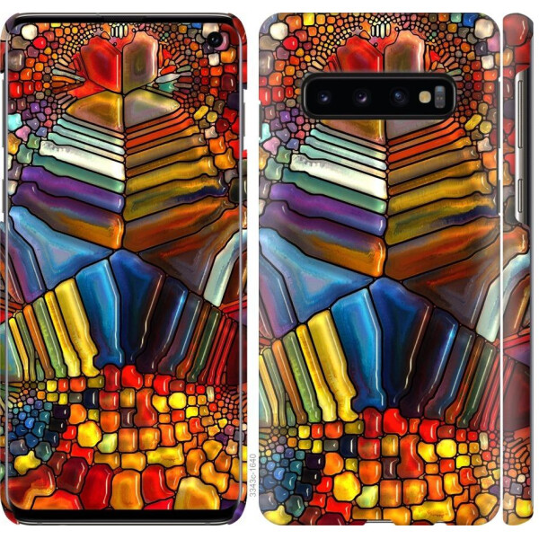 

Чехол на Samsung Galaxy S10 Разноцветный витраж (04798)