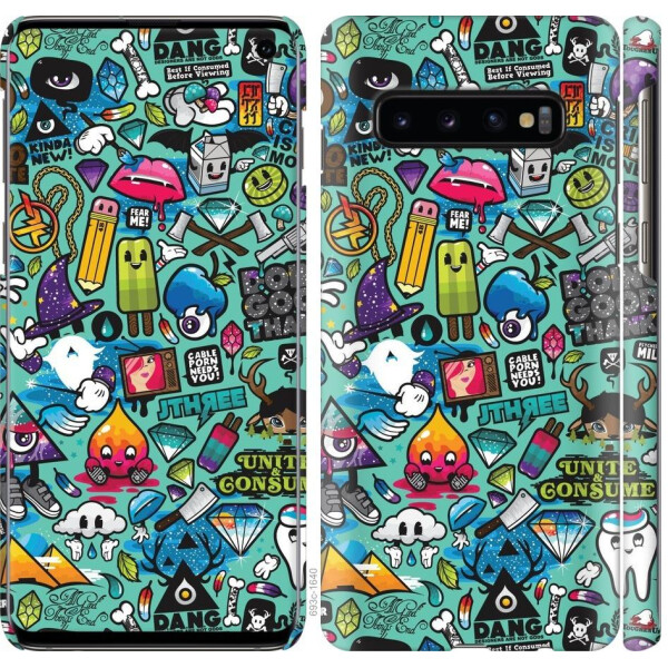 

Чехол на Samsung Galaxy S10 Стикер бомбинг 1 (04798)