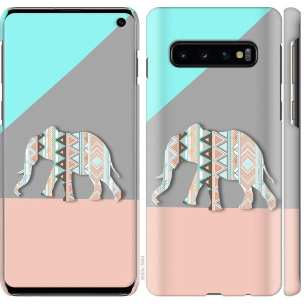 

Чехол на Samsung Galaxy S10 Узорчатый слон (04798)