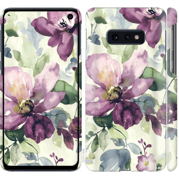 

Чехол на Samsung Galaxy S10e Цветы акварелью (04798)