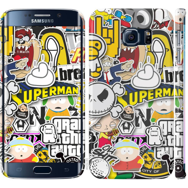 

Чехол на Samsung Galaxy S6 Edge G925F Popular logos (04798)