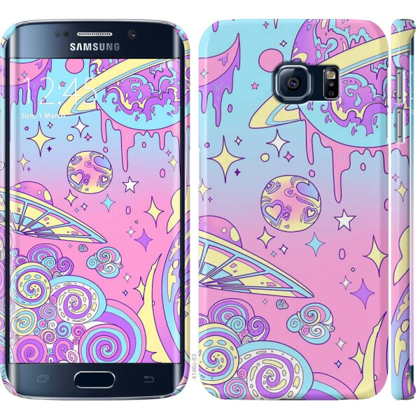 

Чехол на Samsung Galaxy S6 Edge G925F Розовая галактика (04798)