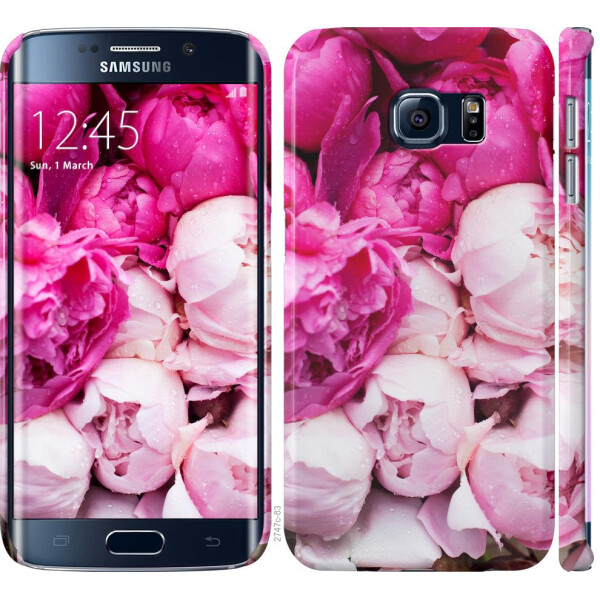 

Чехол на Samsung Galaxy S6 Edge G925F Розовые пионы (04798)