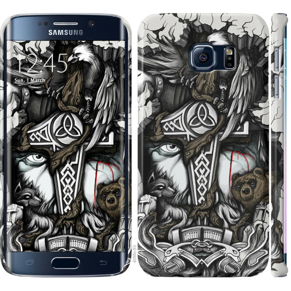 

Чехол на Samsung Galaxy S6 Edge G925F Тату Викинг (04798)