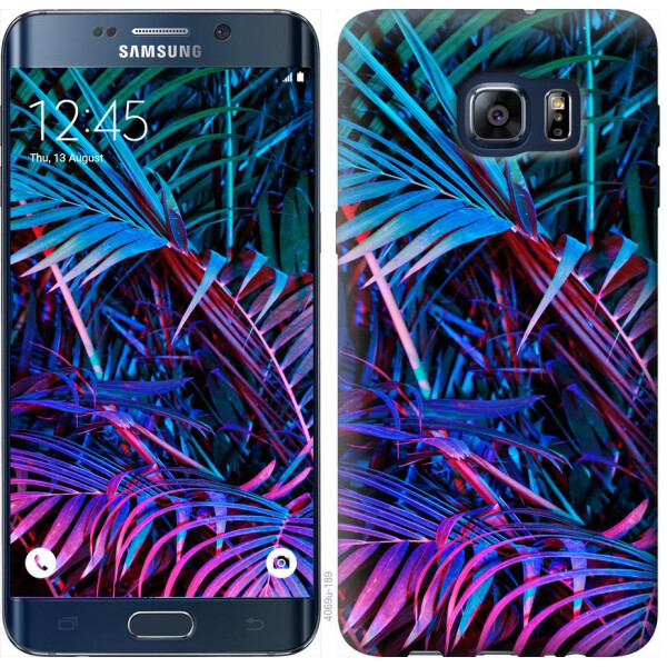 

Чехол на Samsung Galaxy S6 Edge Plus G928 Папоротник под ультрафиолетом (04798)