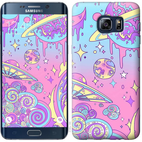 

Чехол на Samsung Galaxy S6 Edge Plus G928 Розовая галактика (04798)