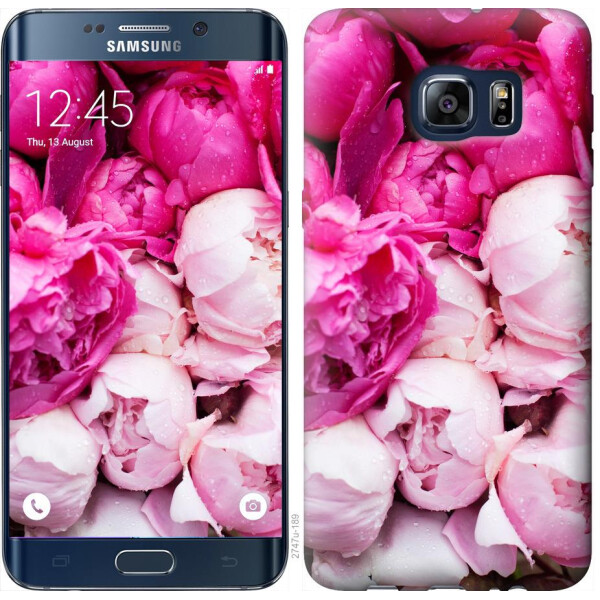 

Чехол на Samsung Galaxy S6 Edge Plus G928 Розовые пионы (04798)