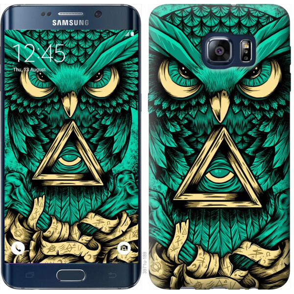 

Чехол на Samsung Galaxy S6 Edge Plus G928 Сова Арт-тату (04798)