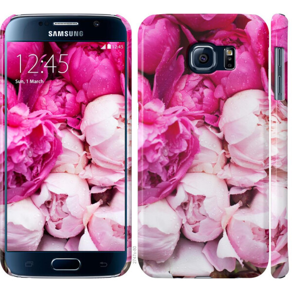 

Чехол на Samsung Galaxy S6 G920 Розовые пионы (04798)
