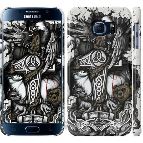 

Чехол на Samsung Galaxy S6 G920 Тату Викинг (04798)