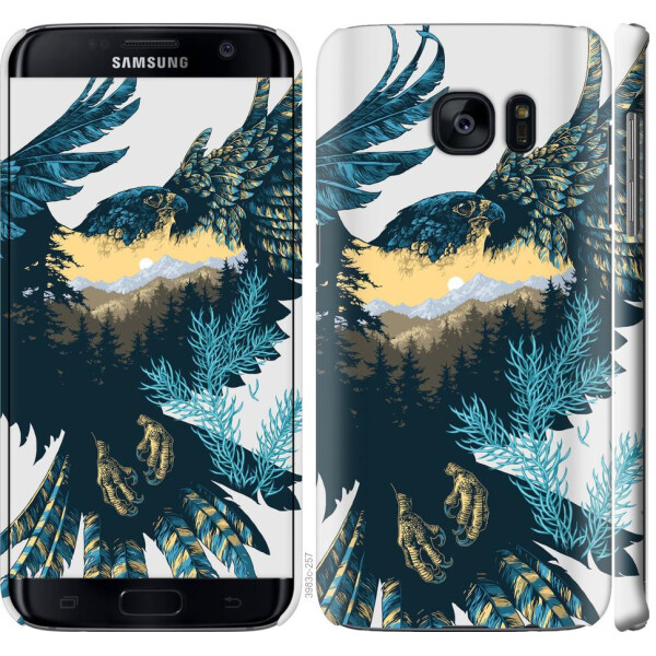 

Чехол на Samsung Galaxy S7 Edge G935F Арт-орел на фоне природы (04798)