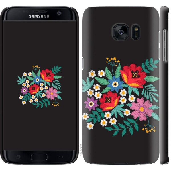 

Чехол на Samsung Galaxy S7 Edge G935F Вышитые цветы (04798)