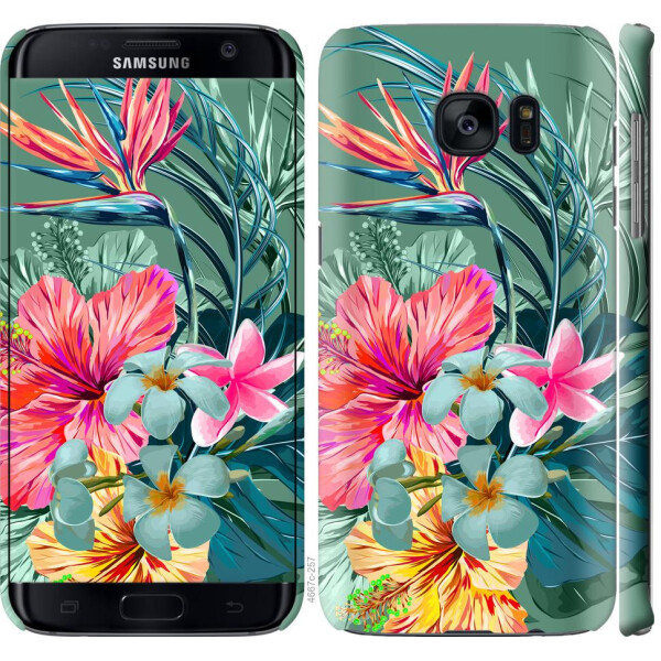 

Чехол на Samsung Galaxy S7 Edge G935F Тропические цветы v1 (04798)