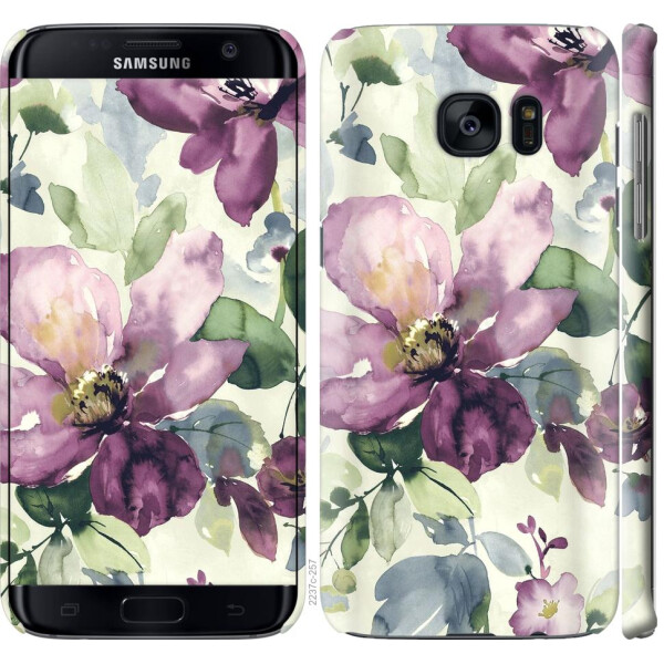

Чехол на Samsung Galaxy S7 Edge G935F Цветы акварелью (04798)