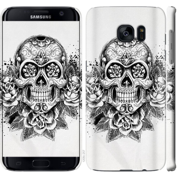 

Чехол на Samsung Galaxy S7 Edge G935F Череп и розы (04798)
