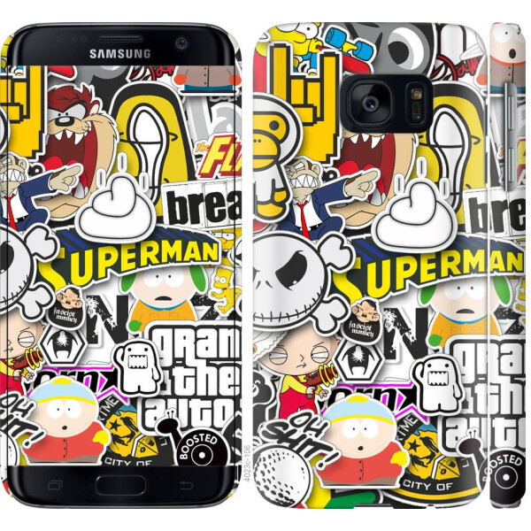 

Чехол на Samsung Galaxy S7 G930F Popular logos (04798)