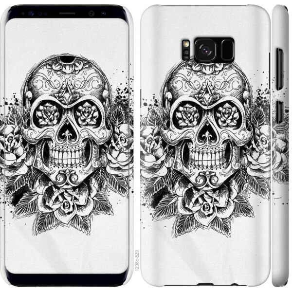 

Чехол на Samsung Galaxy S8 Череп и розы (04798)