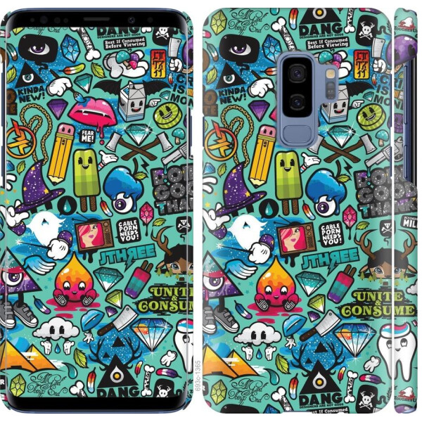 

Чехол на Samsung Galaxy S9 Plus Стикер бомбинг 1 (04798)