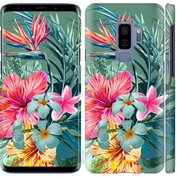 

Чехол на Samsung Galaxy S9 Plus Тропические цветы v1 (04798)