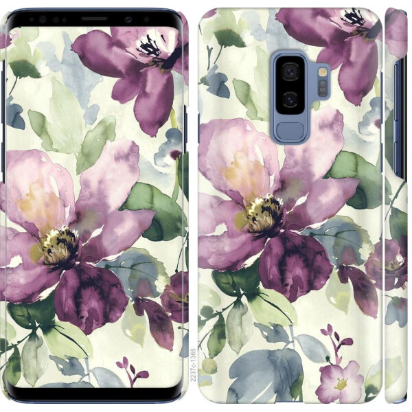 

Чехол на Samsung Galaxy S9 Plus Цветы акварелью (04798)