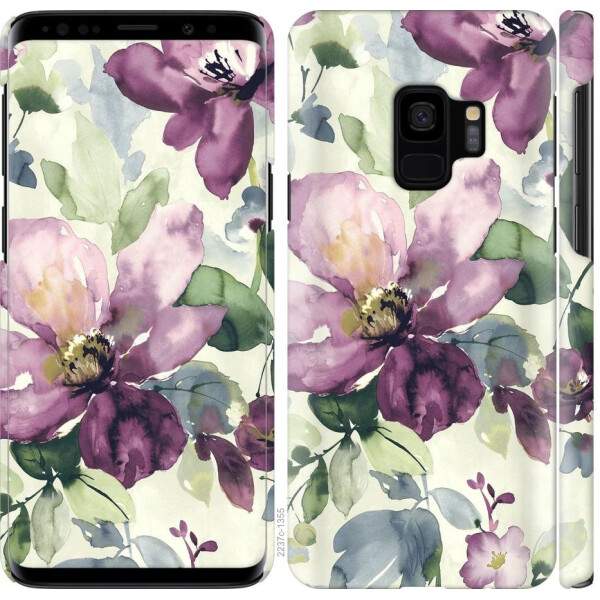 

Чехол на Samsung Galaxy S9 Цветы акварелью (04798)
