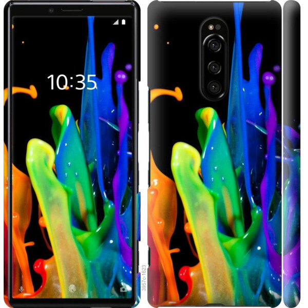 

Чехол на Sony Xperia 1 J9110 брызги краски (04798)