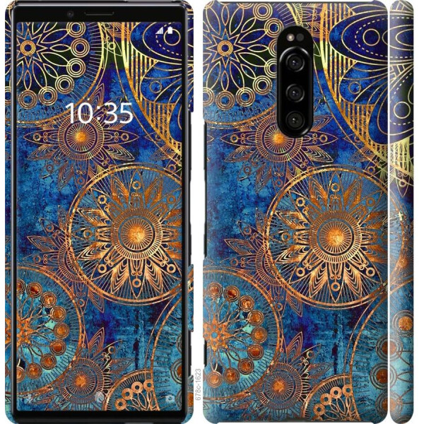 

Чехол на Sony Xperia 1 J9110 Золотой узор (04798)