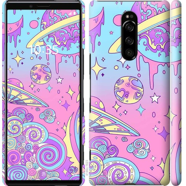 

Чехол на Sony Xperia 1 J9110 Розовая галактика (04798)