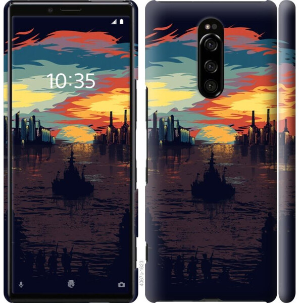 

Чехол на Sony Xperia 1 J9110 Череп-абстракция (04798)