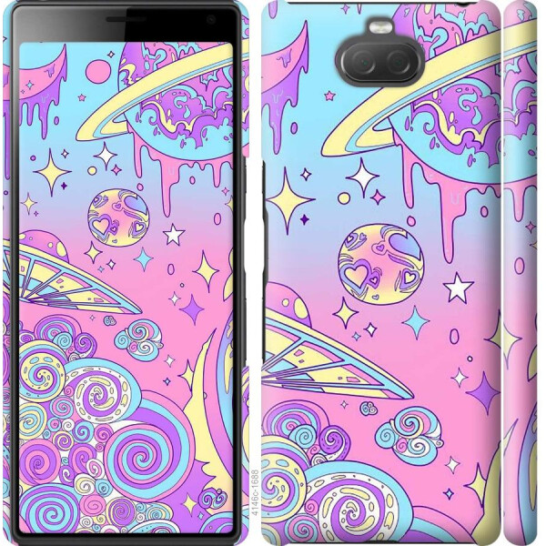 

Чехол на Sony Xperia 10 I4113 Розовая галактика (04798)