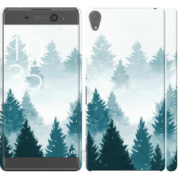 

Чехол на Sony Xperia XA F3112 Акварельные Елки (04798)
