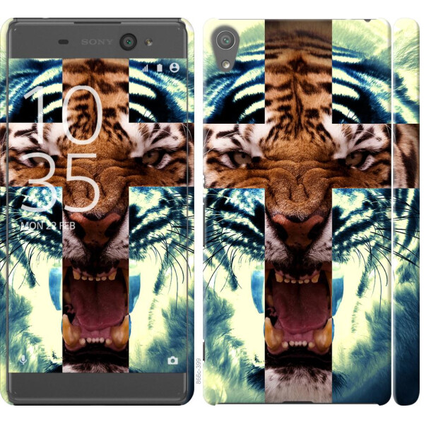 

Чехол на Sony Xperia XA F3112 Злой тигр (04798)