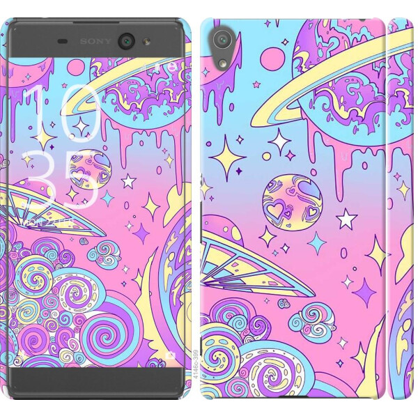 

Чехол на Sony Xperia XA F3112 Розовая галактика (04798)