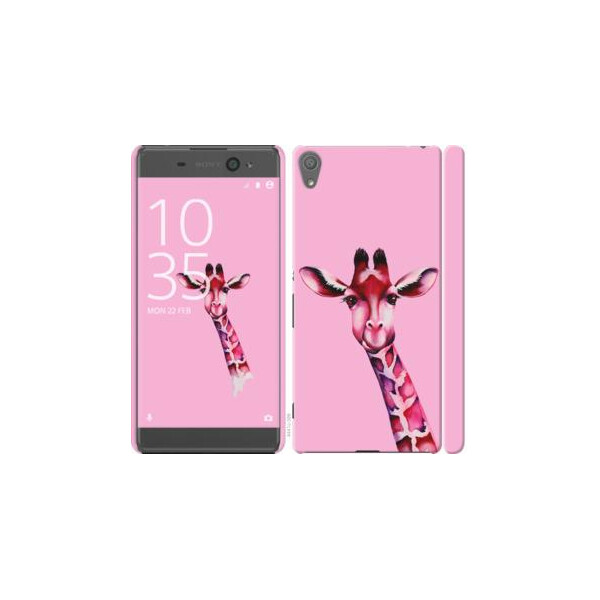 

Чехол на Sony Xperia XA F3112 Розовая жирафа (04798)