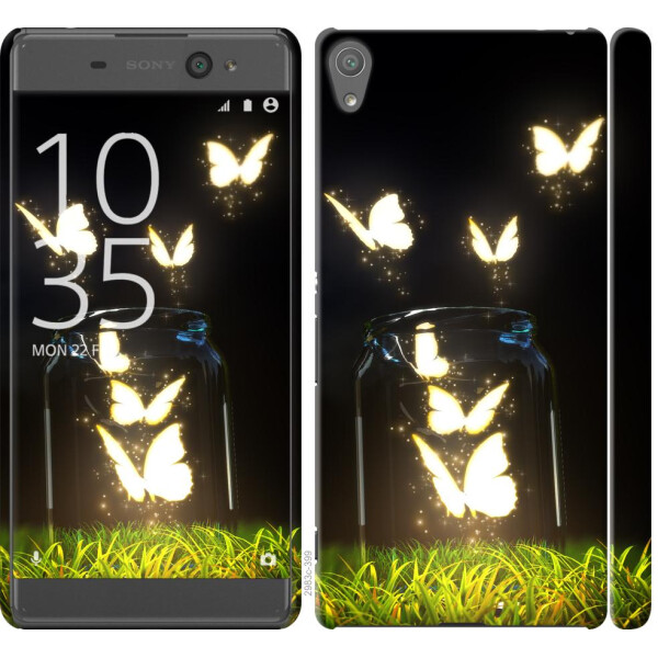 

Чехол на Sony Xperia XA F3112 Светящиеся бабочки (04798)