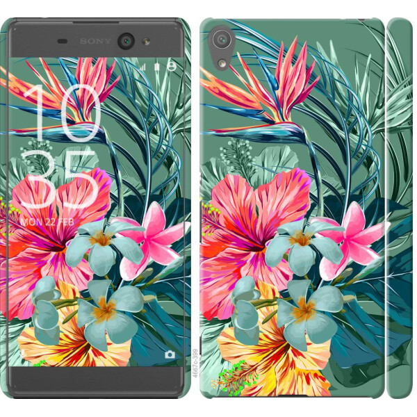 

Чехол на Sony Xperia XA F3112 Тропические цветы v1 (04798)