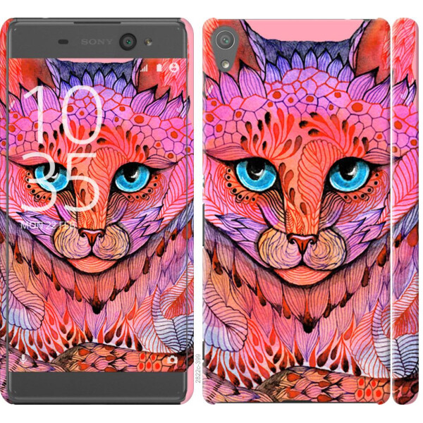 

Чехол на Sony Xperia XA F3112 Узорчатая кошка (04798)