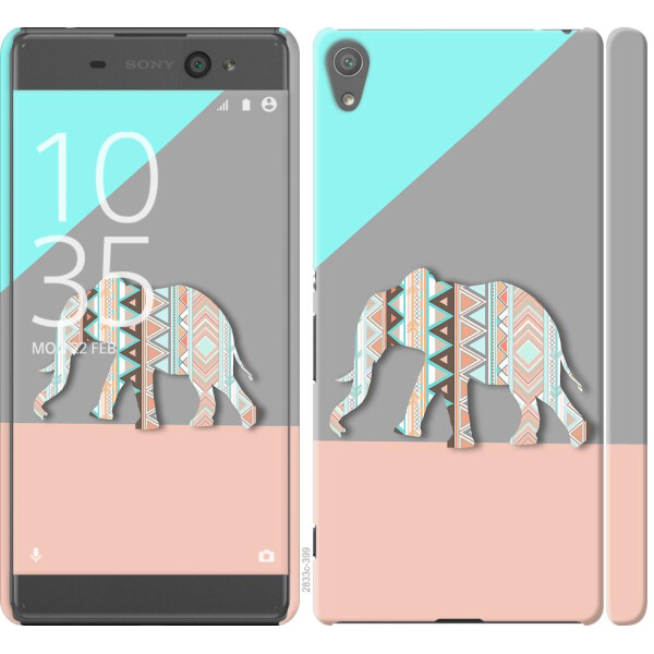 

Чехол на Sony Xperia XA F3112 Узорчатый слон (04798)