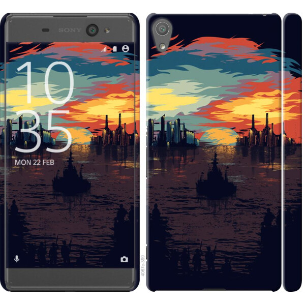 

Чехол на Sony Xperia XA F3112 Череп-абстракция (04798)