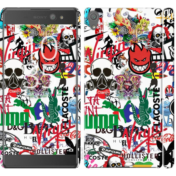 

Чехол на Sony Xperia XA Ultra Dual F3212 Many different logos (04798)