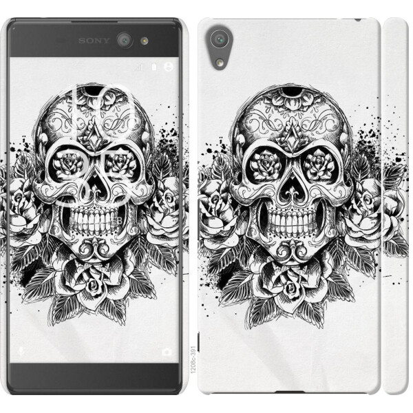 

Чехол на Sony Xperia XA Ultra Dual F3212 Череп и розы (04798)